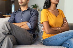A couple ignore one another with arms crossed. Marriage counseling in Florida can help your relationship thrive. Contact a marriage counselor to learn more about online marriage counseling in Florida and other services. 33179 | 33160 | 33313 